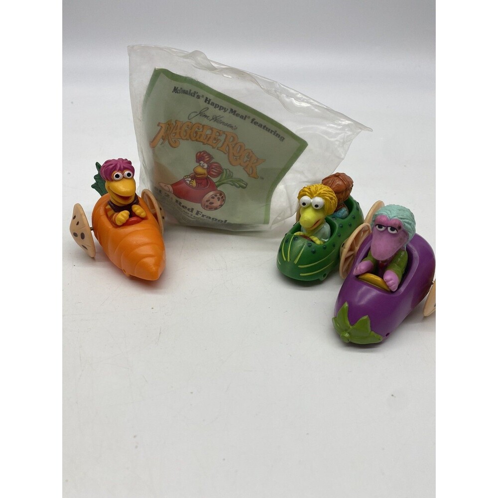 Vtg  McDonald's Happy Meal Toys, Jim Henson's Fraggle Rock 1987 Set of 4 one New
